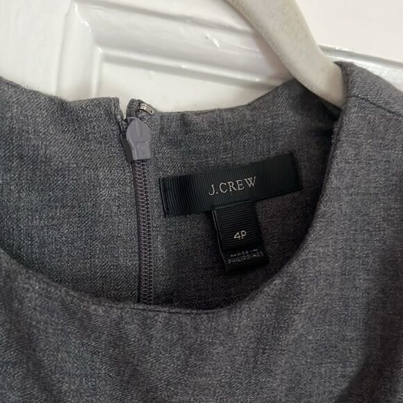 Jcrew size 4P wool peplum top - Picture 2 of 4